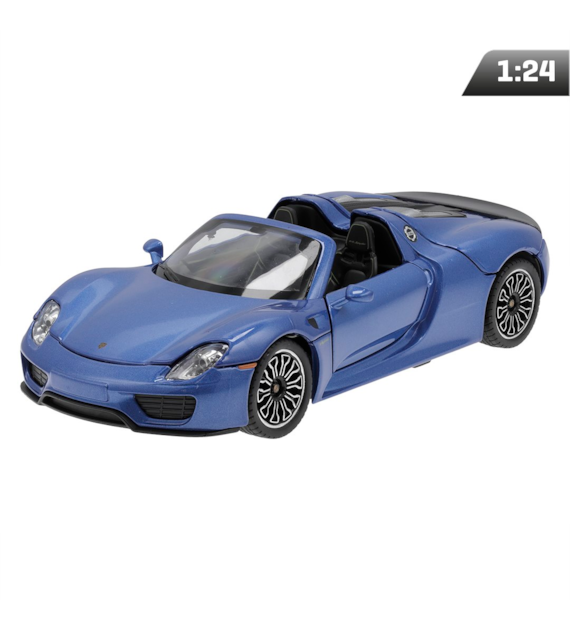 Model 1:24, MSZ, Porsche 918 Spyder, niebieski
