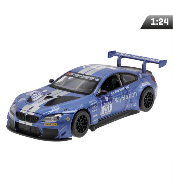 Model 1:24, MSZ, BMW M6 GT3, niebieski