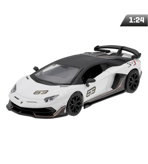 Model 1:24, MSZ, Lamborghini Aventador SVJ, biały