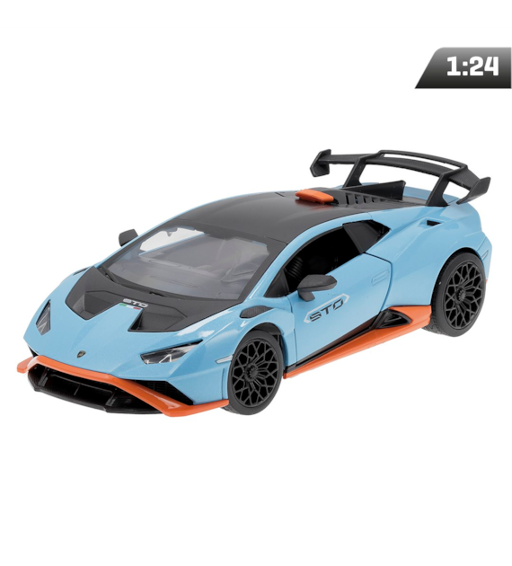 Model 1:24, MSZ, Lamborghini Huracan STO, niebieski