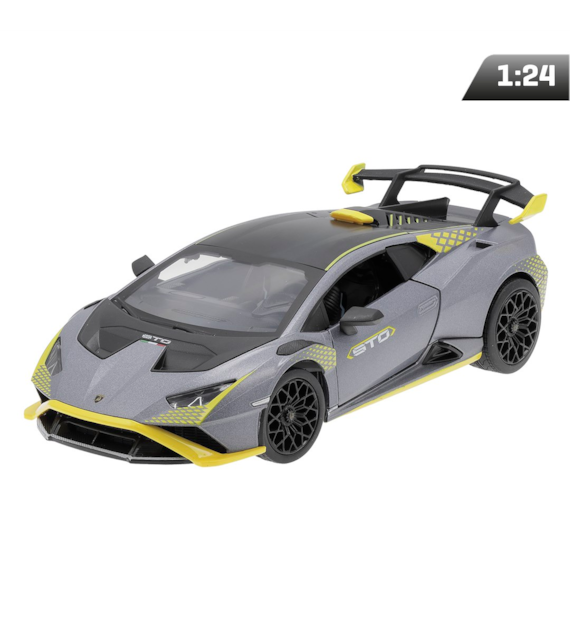 Model 1:24, MSZ, Lamborghini Huracan STO, srebrno-szary