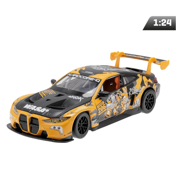Model 1:24, MSZ, BMW M4 GT3 with WASA, żółty