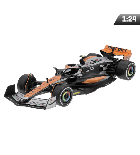 Model 1:24, MSZ, McLaren MCL60 (2023 Australian Grand Prix) without drivers Helmet (#4), srebrny