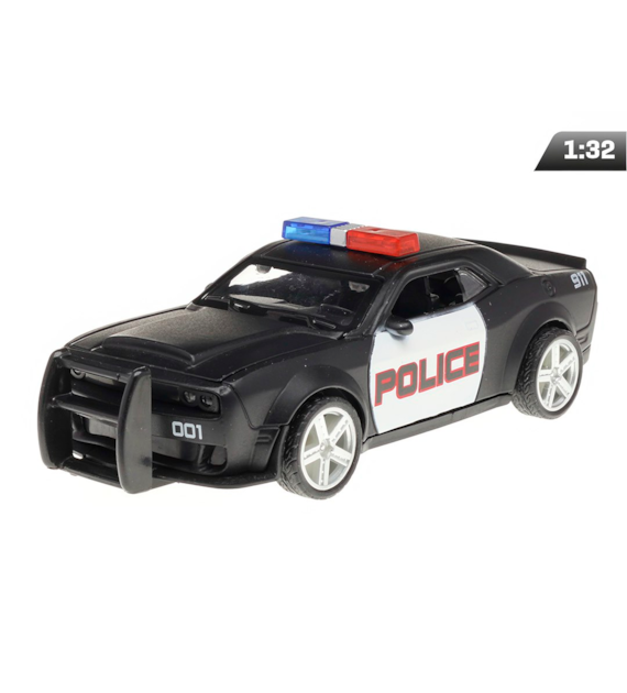 Dodge Challenger Police, czarny CRASHCAR (A02400PCZ)