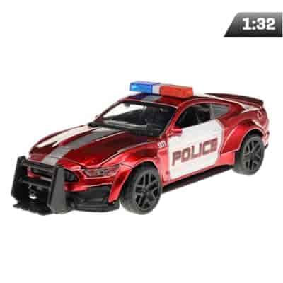 Modell Dodge Challenger CRASH CAR, Polizei, rot (A02400PC)