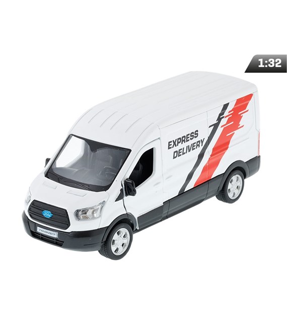 Modell 1:43, RMZ Ford Transit Van, 2018 weiß
