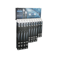 Jeu de balais d'essuie-glace plats BLOOM Multifit avec 10 adaptateurs, 40 pcs + présentoir suspendu