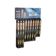Jeu de balais d'essuie-glace plats BLOOM U, 40 él. + Présentoir suspendu
