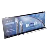 BLOOM wall-mounted display with 10 hooks