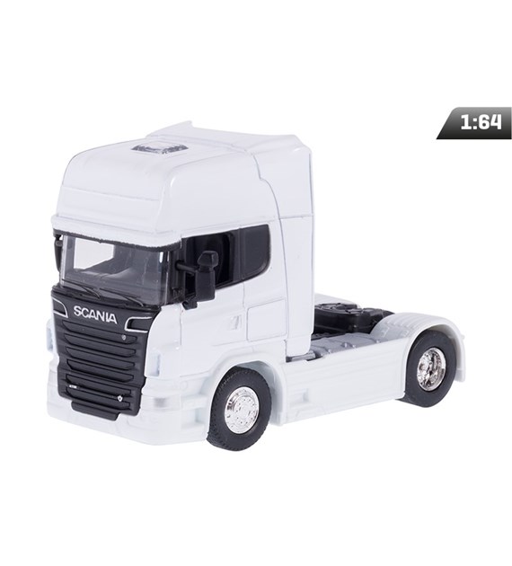 Modell 1:64, SCANIA V8 R730, Sattelzug, weiß