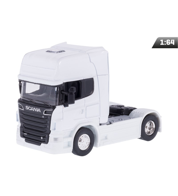 Model 1:64, SCANIA V8 R730, ciągnik, biały