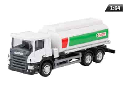 Modell 1:64, SCANIA P-Serie, Tankwagen Castrol, weiß
