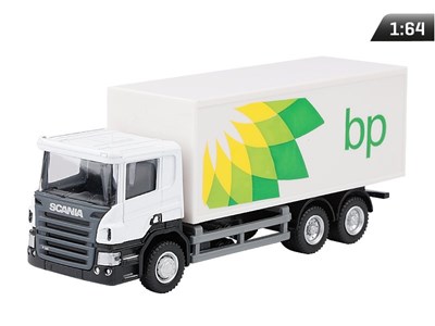 Model 1:64, SCANIA P-Series, ciężarówka BP, biała