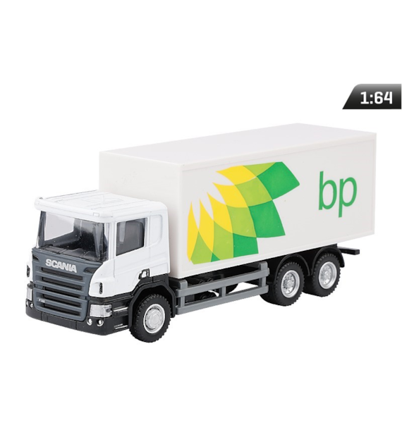 Modell 1:64, SCANIA P-Serie, BP-LKW, weiß