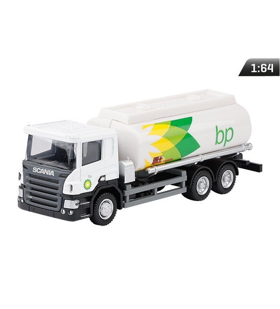 Model 1:64, SCANIA P-Series, BP two-axle tanker, white