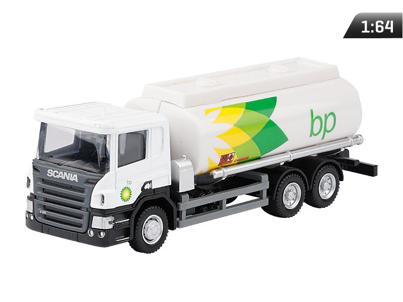 Model 1:64, SCANIA P-Series, BP two-axle tanker, white