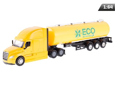 Model 1:64, CASCADIA Freightleiner, tanker, yellow