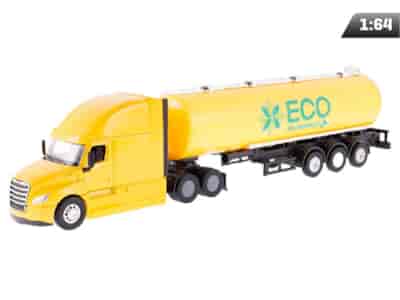 Modèle 1:64, CASCADIA Freightleiner, citerne, jaune