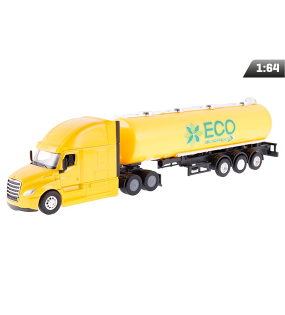 Modèle 1:64, CASCADIA Freightleiner, citerne, jaune