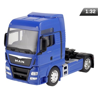 Model 1:32, MAN TGX XXL, ciągnik dwuosiowy, niebieski