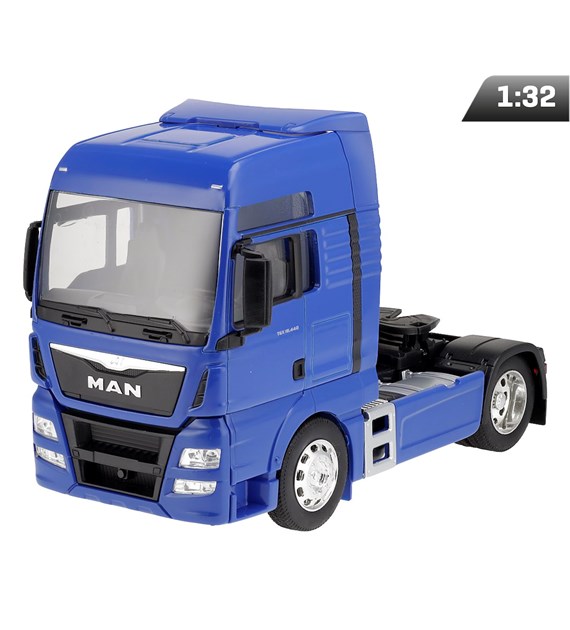 Model 1:32, MAN TGX XXL, ciągnik dwuosiowy, niebieski