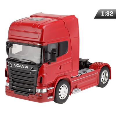 Model 1:32, SCANIA V8 R730, ciągnik dwuosiowy, czerwony