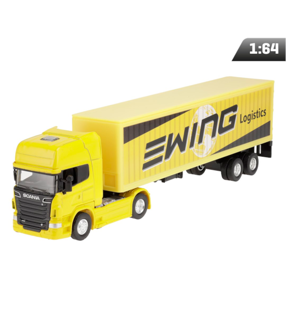 Model 1:64, SCANIA V8 R730 Ewing Logistic, żółty