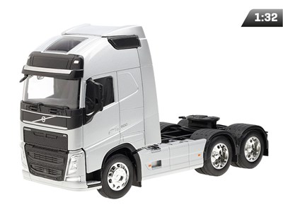 Model 1:32, VOLVO FH, silver two-axle tractor