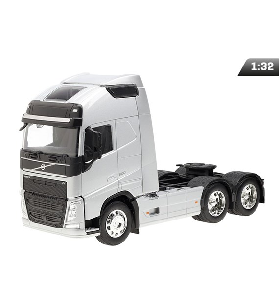 Modèle 1:32, VOLVO FH, tracteur argenté à deux essieux