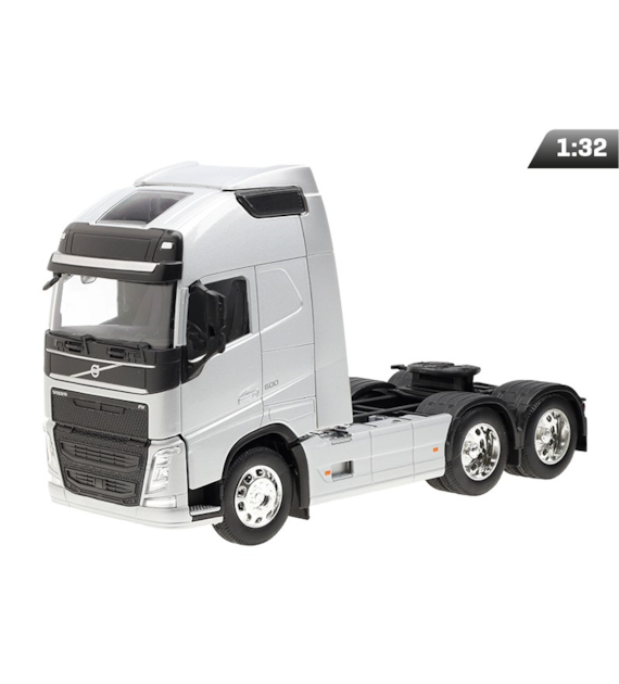 Modèle 1:32, VOLVO FH, tracteur argenté à deux essieux
