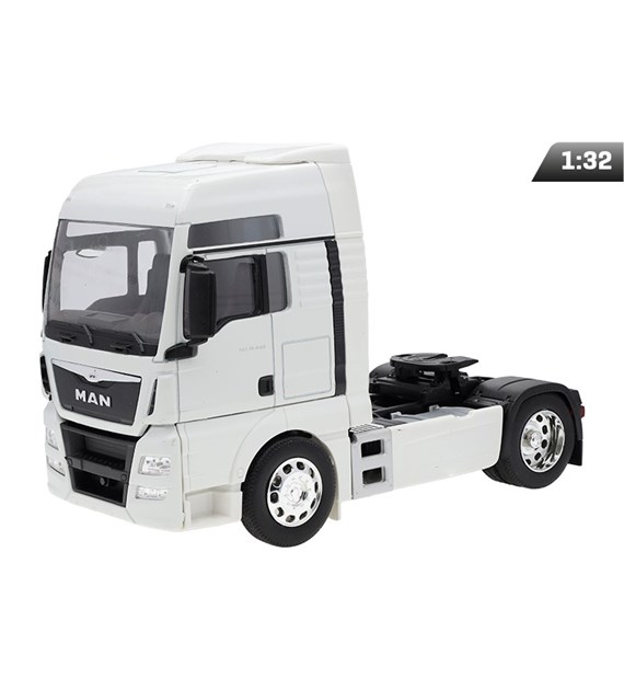 Modell 1:32, MAN TGX, weißer Traktor