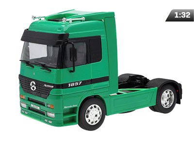 Modell 1:32, MERCEDES-BENZ ACTROS, grüner Traktor