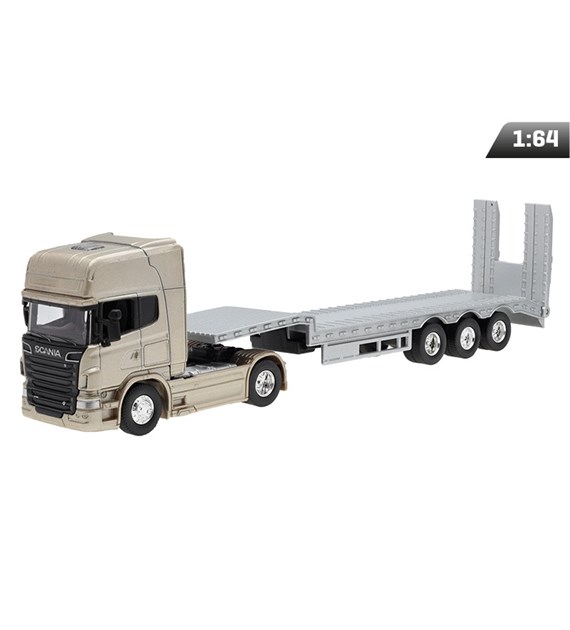 Model 1:64, Scania V8 R730, złoty ciągnik, Laweta