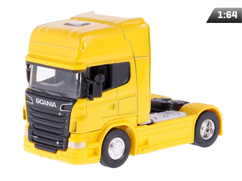 Modèle 1:64, SCANIA V8 R730, tracteur, jaune (C00801SVCY)