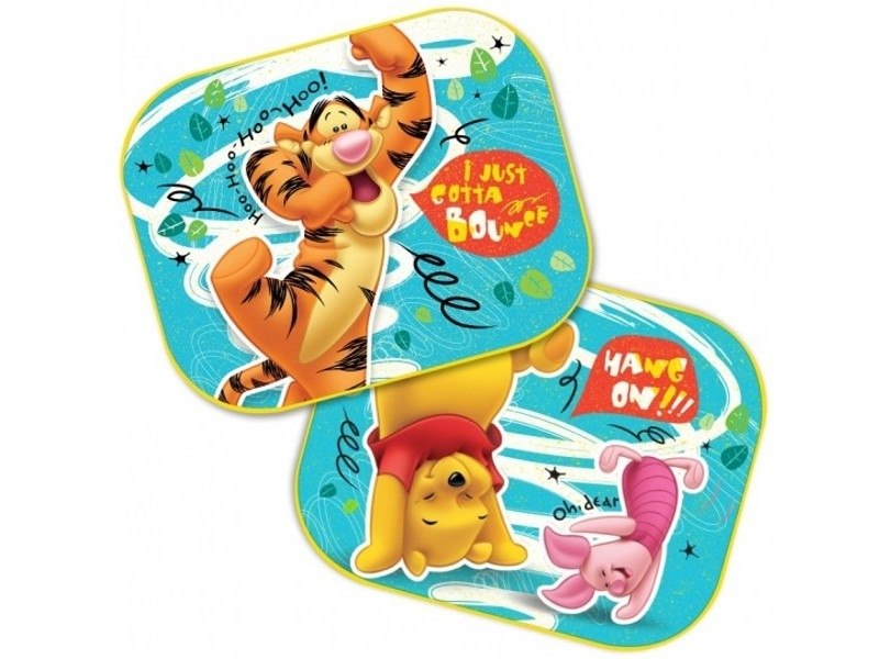 Sonnenschutz 44x35 cm, Winnie & Piglet & Tiger, 2 Stk
