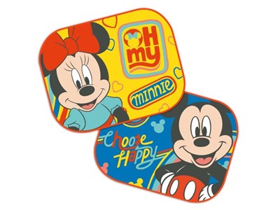 Sonnenschutz 44x35 cm, Mickey & Minnie, 2 Stk 