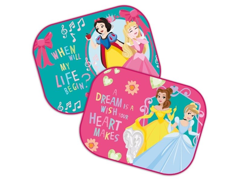 Stores pare-soleil  44x35 cm, 2 Princesses, 2 pcs