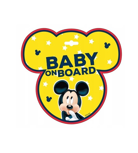 Panneau Bébé à bord, Mickey