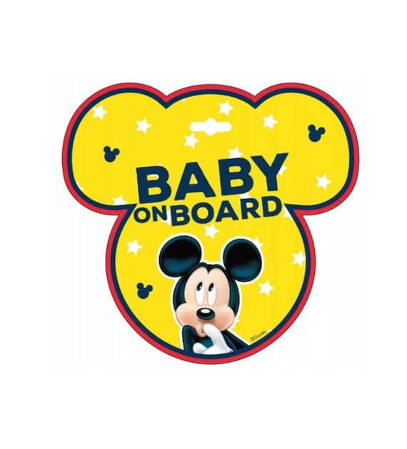 Baby on Board-Schild, Mickey