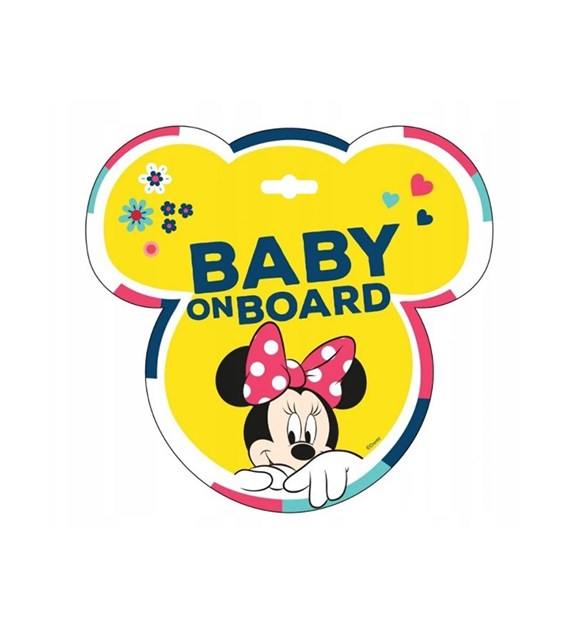 Tabliczka Baby On Board, Minnie