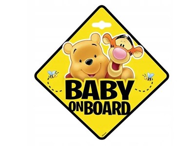 Baby On Board sign, Winnie the Pooh