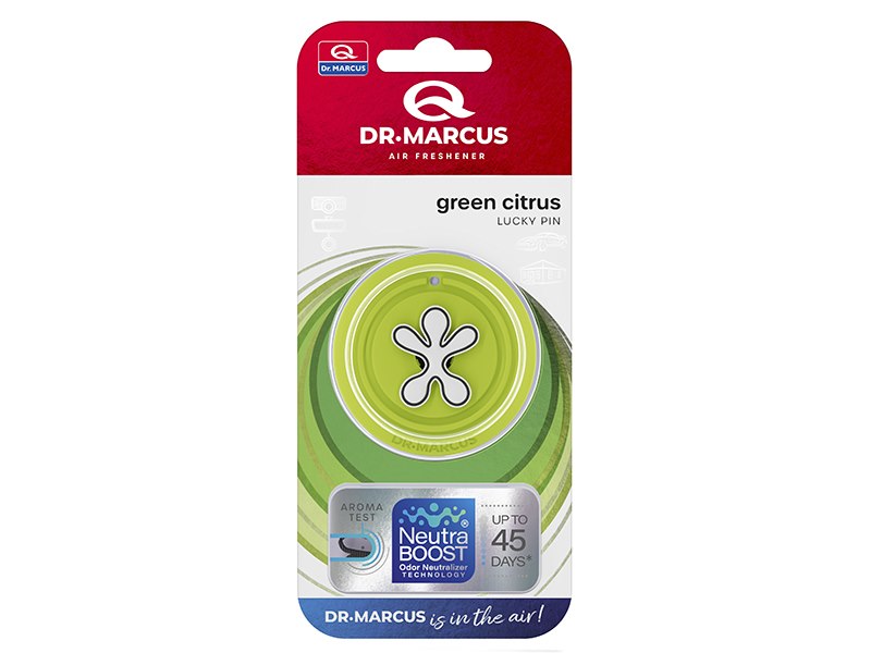 Air freshener Lucky Pin,  Green Citrus