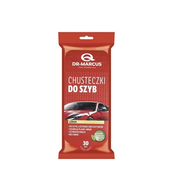 Glass wipes, internal, Lemon, 30 pcs