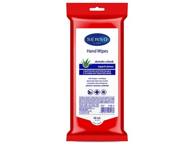 Cleaning wipes with antibacterial liquid, 40 pcs 
