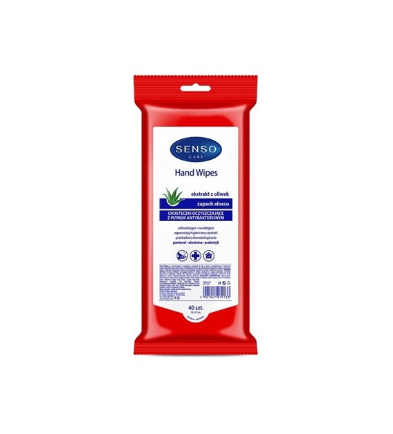 Lingettes nettoyantes avec liquide antibactérien, 40 pcs