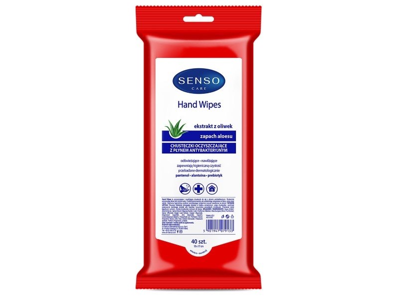 Cleaning wipes with antibacterial liquid, 40 pcs