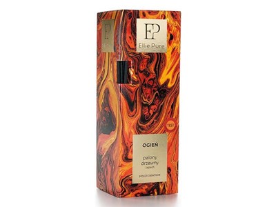 Lufterfrischer Ellie Pure Parfümstäbchen, 4 Elemente, 80 ml, Feuer