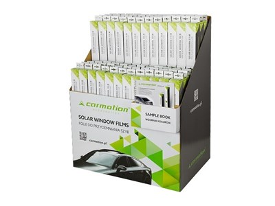 Set of 96 films for tinting glass+ display + color template