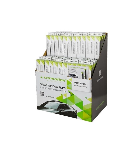 Kit de 96 films pour vitres teintés+ présentoir + modèle de couleur