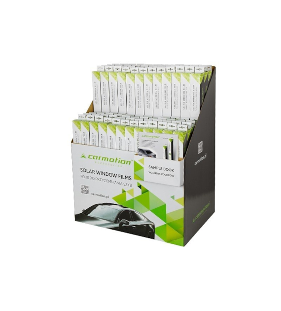 Set of 96 films for tinting glass+ display + color template
